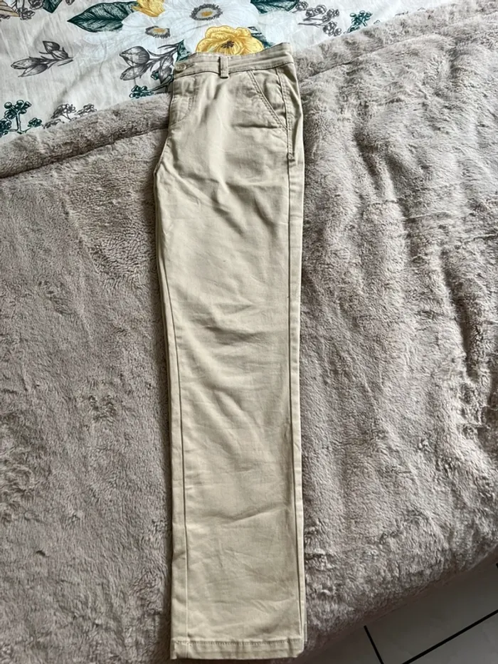 Pantalon chino beige 10/11 ans - photo numéro 5