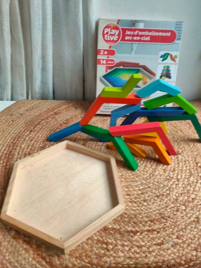 Jeu d'emboîtement Arc en ciel - photo numéro 2