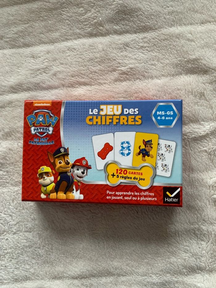 Jeu des chiffres Pat patrouille