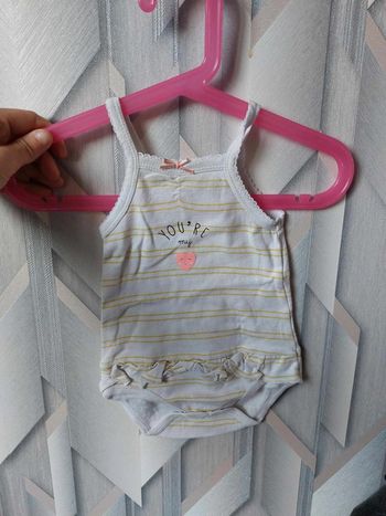 body rayure a bretelle