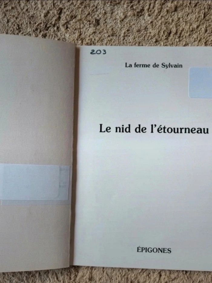 Livre documentaire Vintage La ferme de Sylvain Le nid des étourneaux - photo numéro 5