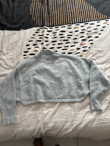 Pull gris court