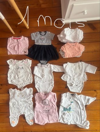 Lot vêtements 1 mois