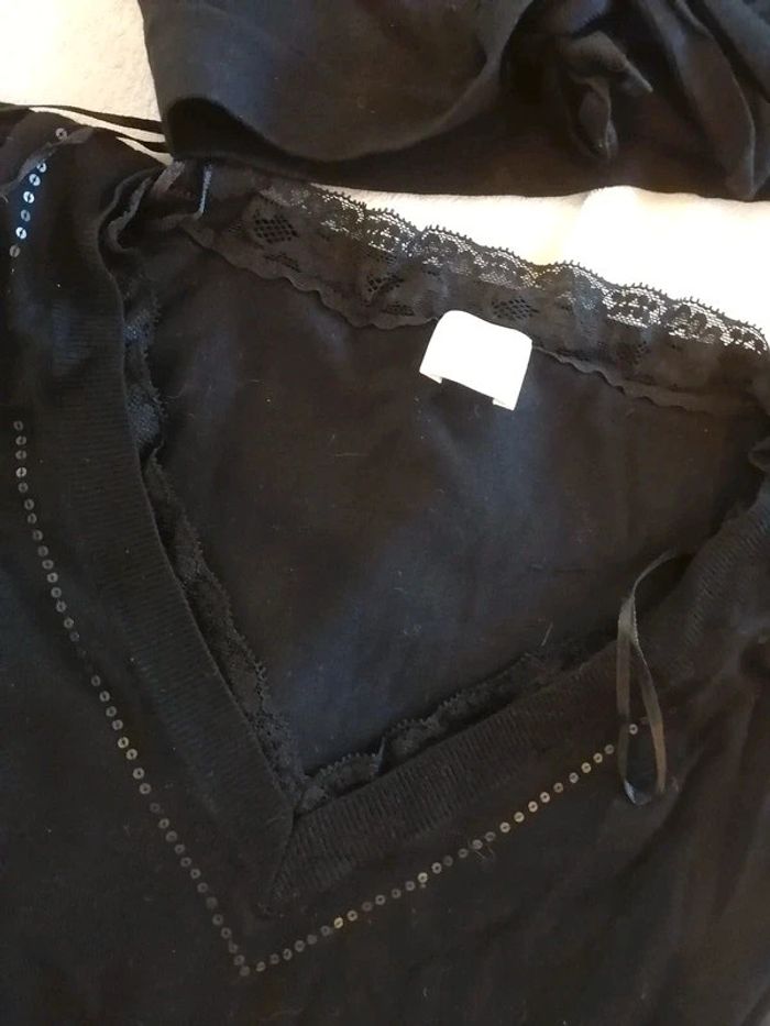 Ensemble de haut debardeur+boléro habillés - photo numéro 4