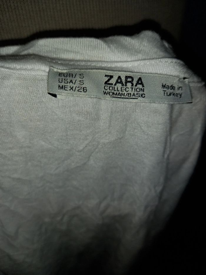Tee-shirt Zara froissé S - photo numéro 6