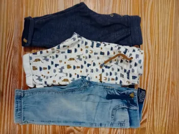 Lot de 3 pantalons souples