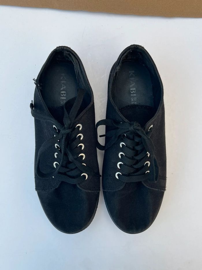 Chaussures baskets de villes noir avec plateforme - photo numéro 8