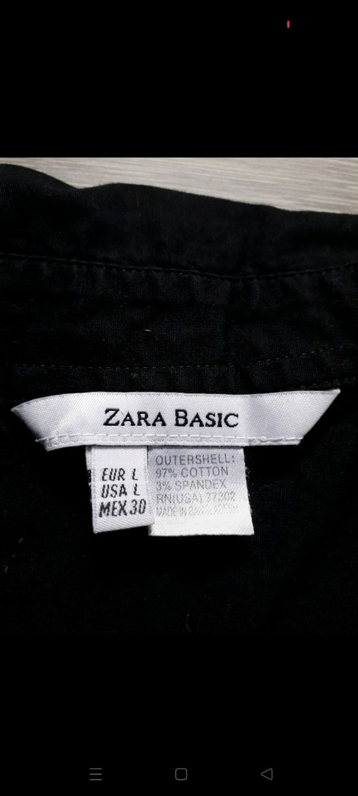 Débardeur chemiser Zara noir - photo numéro 3