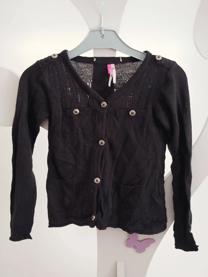 Joli gilet en laine noir Orchestra taille 5 ans