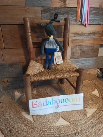 Peluche hochet âne moulin roty pomme des bois neuf