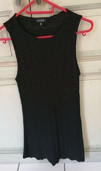 Robe Noire Style Maille Crochet Kookai Taille 36