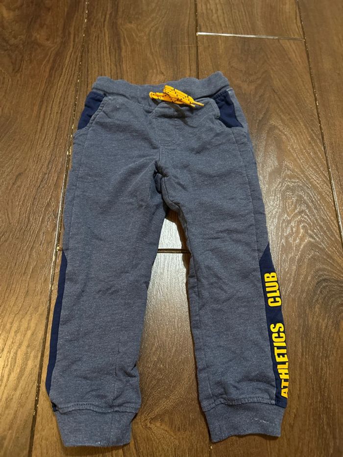 pantalon jogging en coton bleu sergent major 2 ans