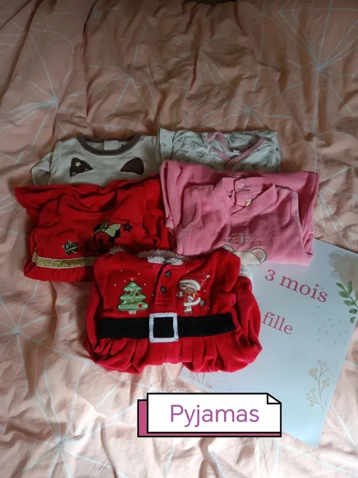 Lot 47 vêtements 3mois fille - photo numéro 2