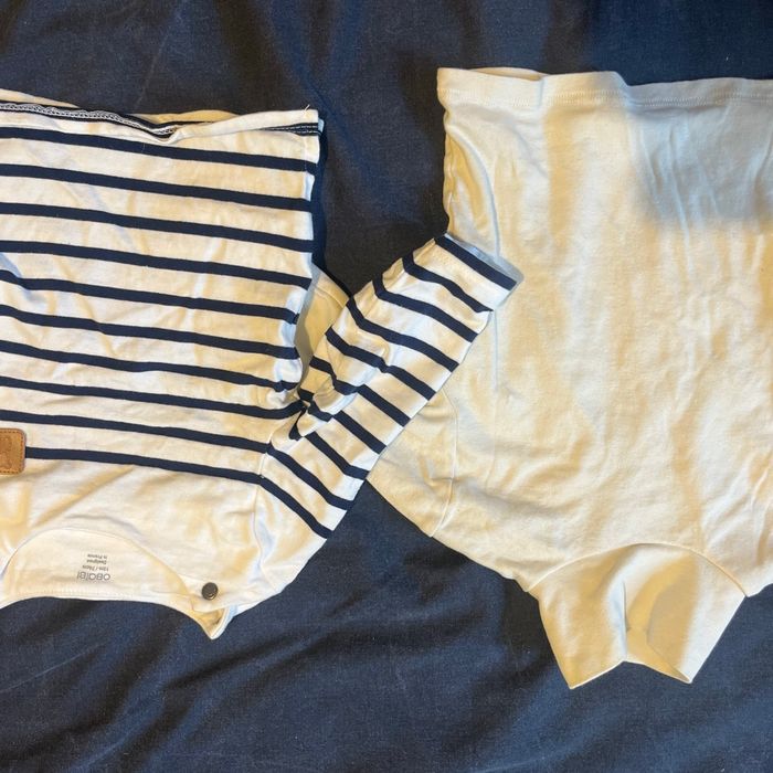 2 hauts Zara et Okaïdi 12 mois