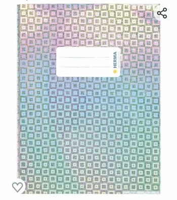 Lot de 2 protège  cahier glamour argent