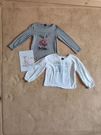 Lot de 2 tee-shirts manches longues 4 ans Kiabi