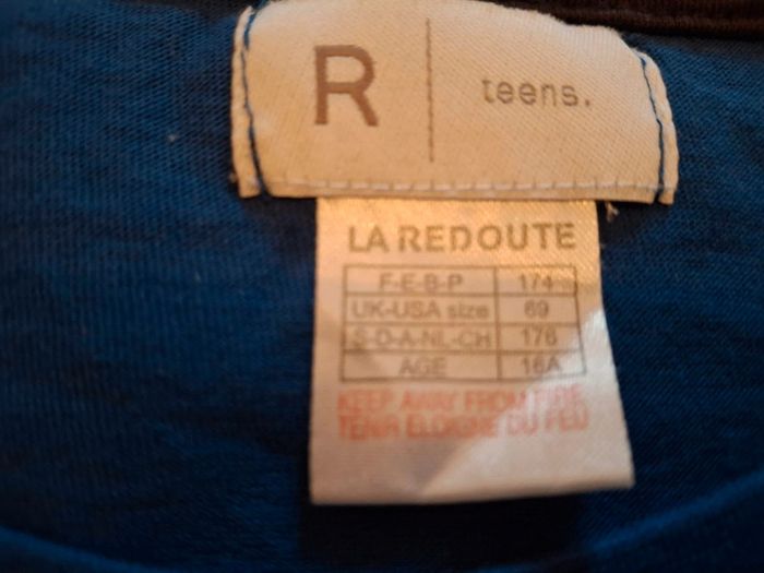 tee-shirt bleu 16 ans - photo numéro 4