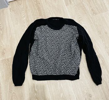 Pull femme noir et blanc taille M