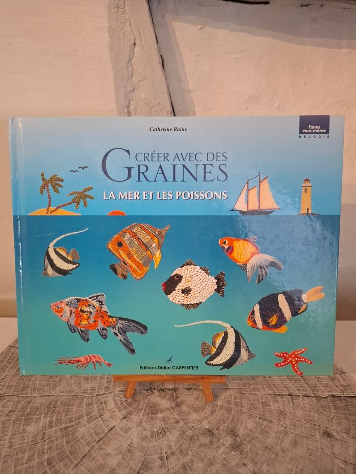 Créer avec des graines - La mer et les poissons