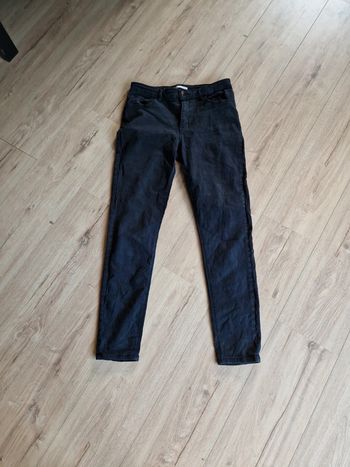 Jeans slim skinny camaïeu noir gris taille 42