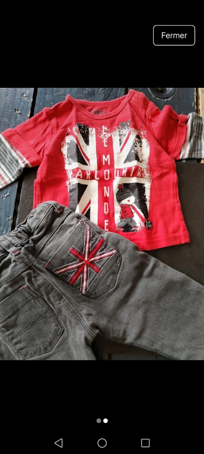 Ensemble tee shirt pantalon - photo numéro 2