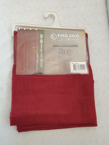 Rideau/voilage Bordeau neuf