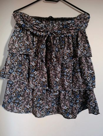 Bustier à volants fleuri taille 40