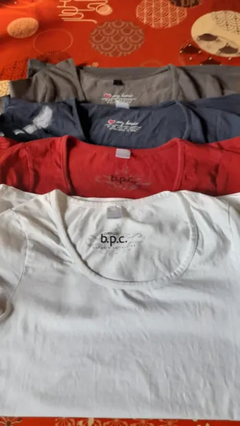 Lot de 4 tee-shirts MC Taille 38/40