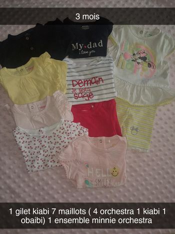Lot 3 mois maillots short leggins