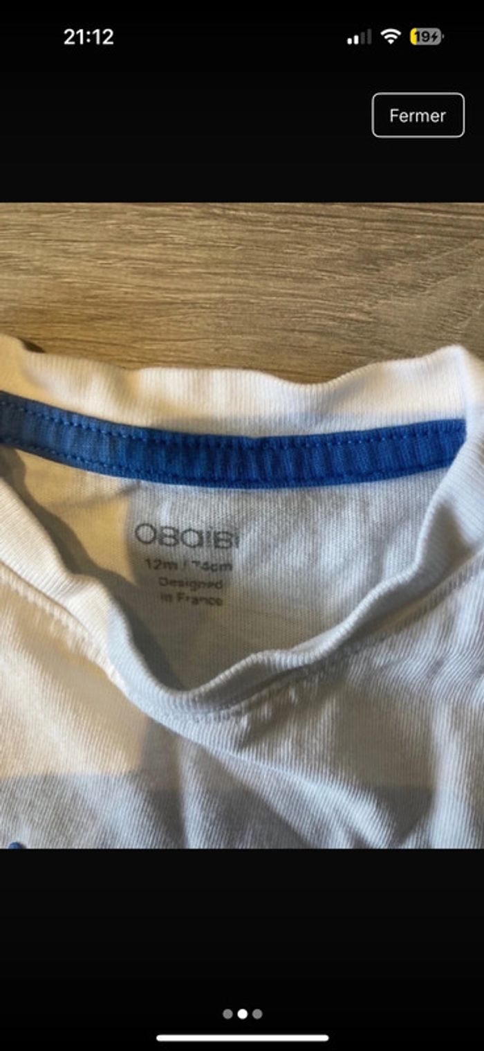 T-shirt obaïbi 12 mois - photo numéro 3