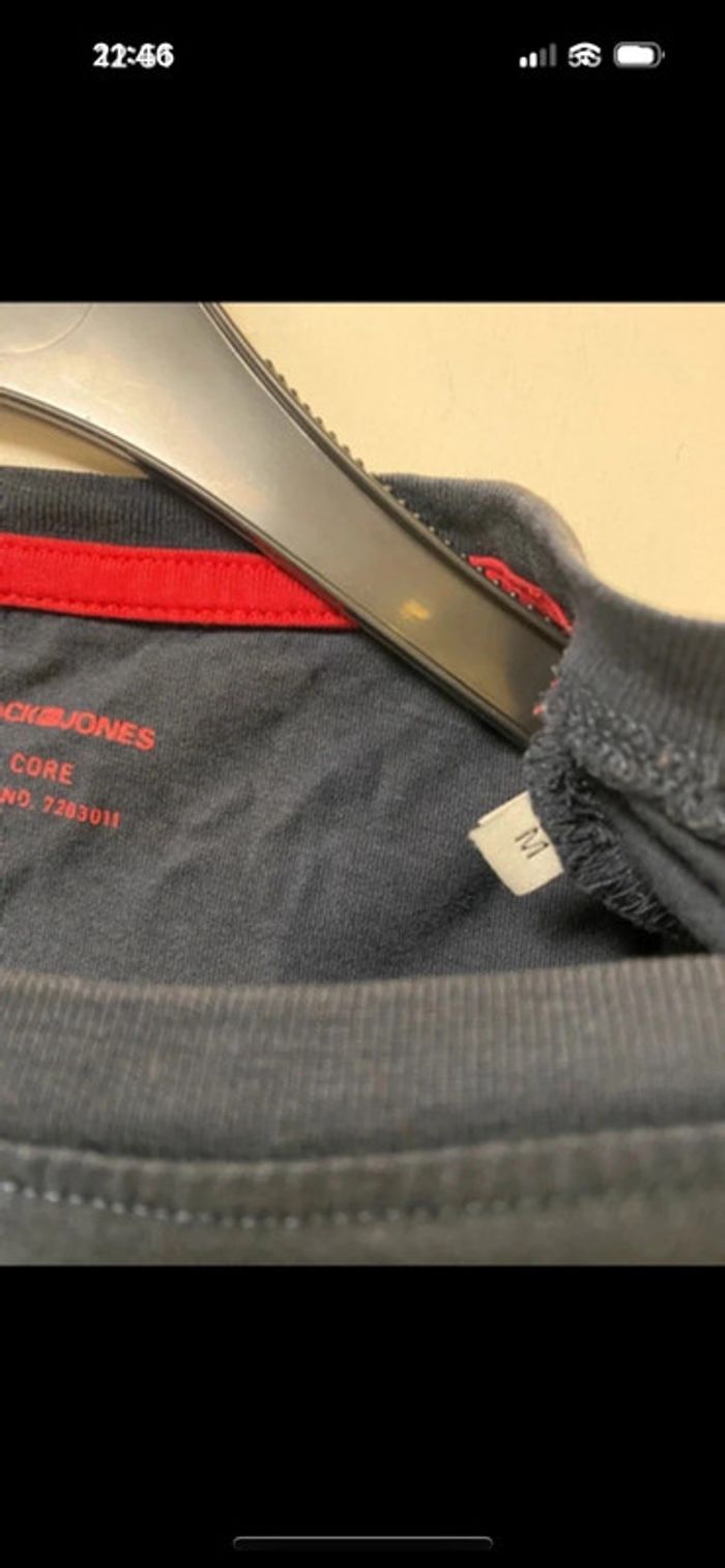 Teeshirt marine Jack & Jones taille M - photo numéro 4