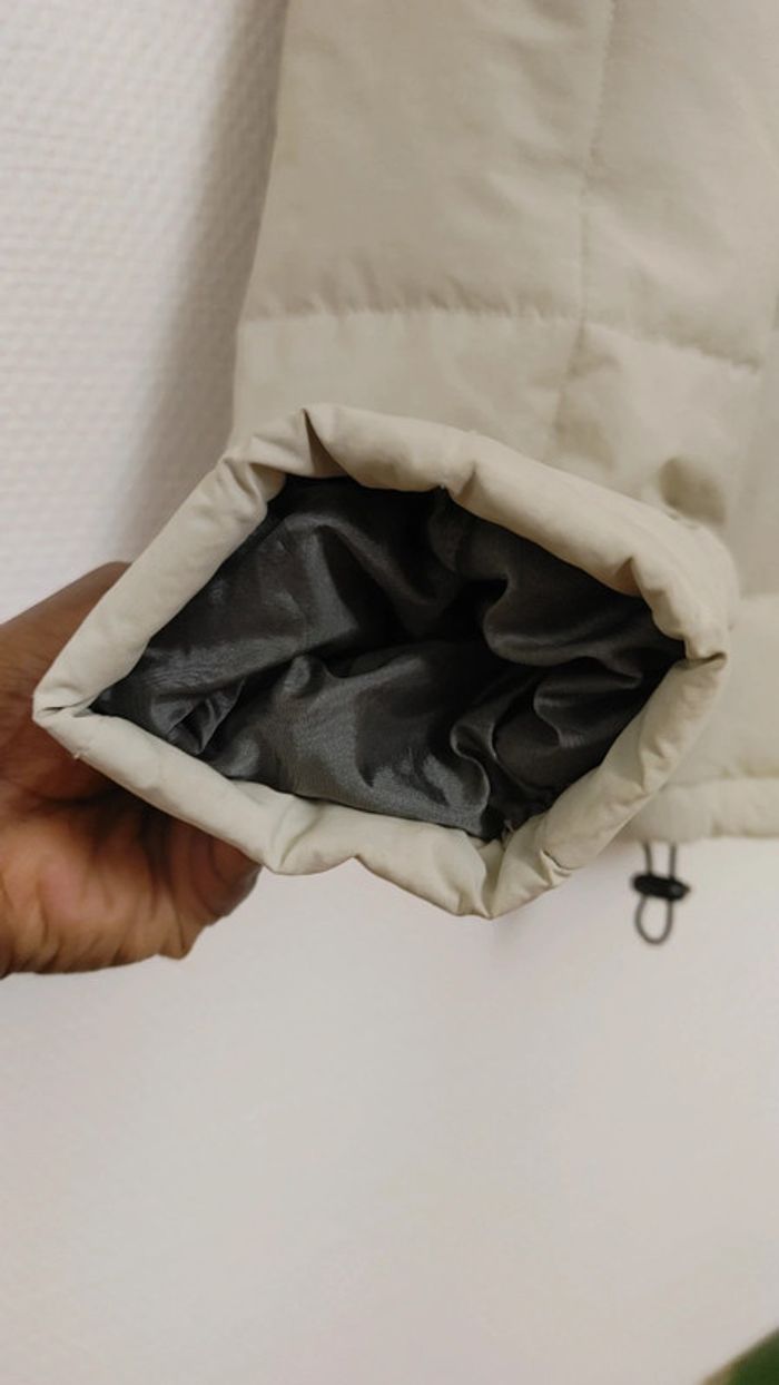 Grosse veste doudoune matelassée homme imperméable duvet plume blanc cassé beige chaude épaisse - photo numéro 6
