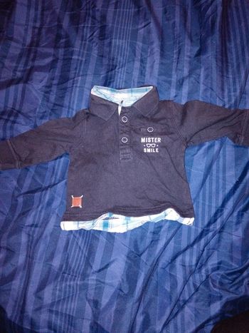 Polo manches longues 3 mois