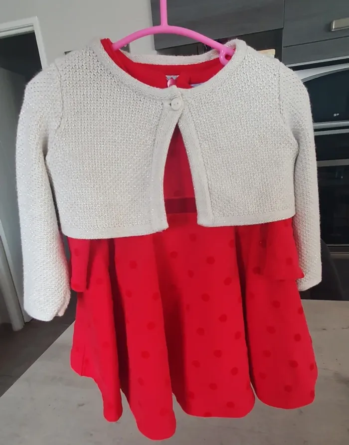 Magnifique robe et son bolero 6 mois - photo numéro 4
