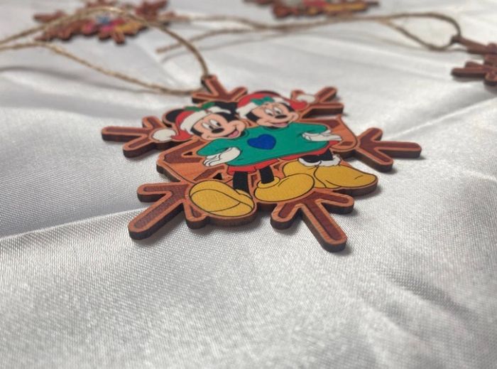 Boules Noël 2D Mickey flocon de neige - photo numéro 5