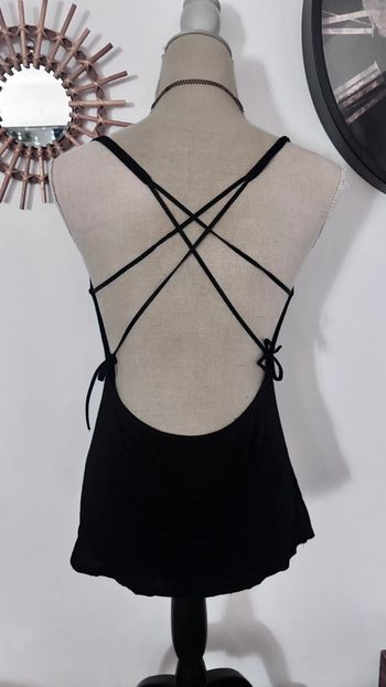 💕 top noir dos nu taille 36 S