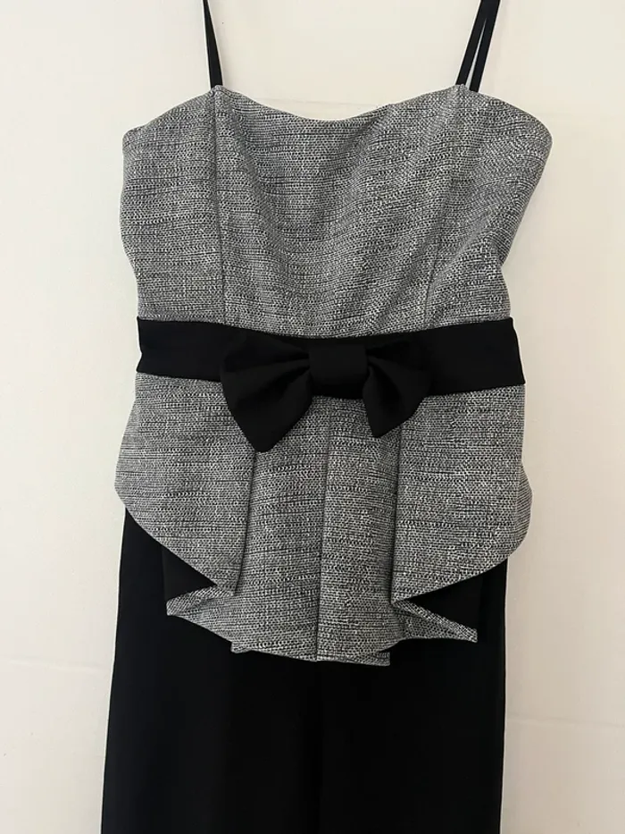 Neuve Combinaison chic noire tissaia taille 36 / S - photo numéro 2