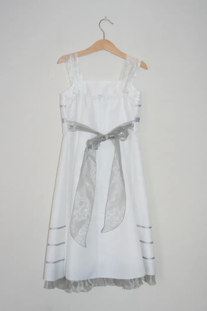 Robe Enfant d'honneur blanche Morelle Mariage 8 ans - photo numéro 5