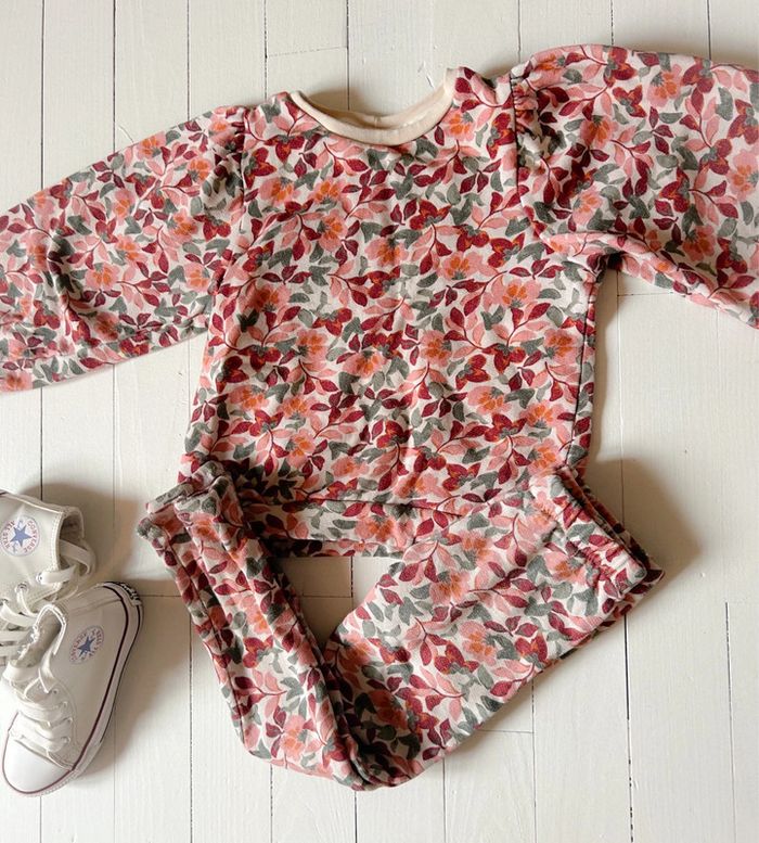 Ensemble créatrice sport chic sweat legging et noeud assorti 7 ans - photo numéro 2