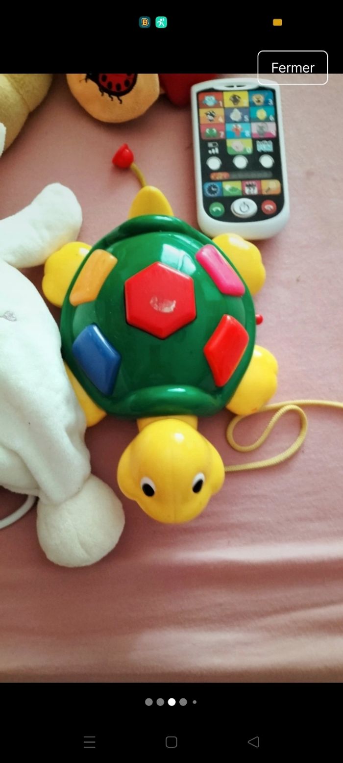 Tortue a fisel avec des grosses touches de musique