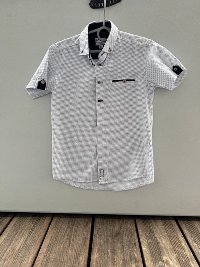 Magnifique chemise cérémonie petit pois