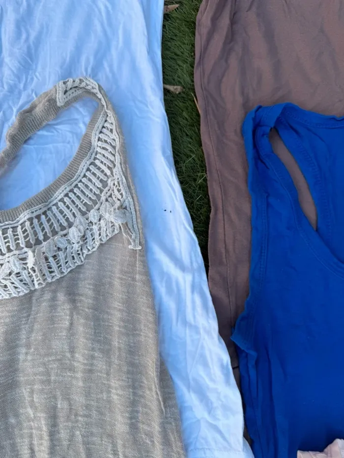 Lot vêtement été femme taille S 36 débardeurs et t-shirt promod, pimkie etc - photo numéro 3