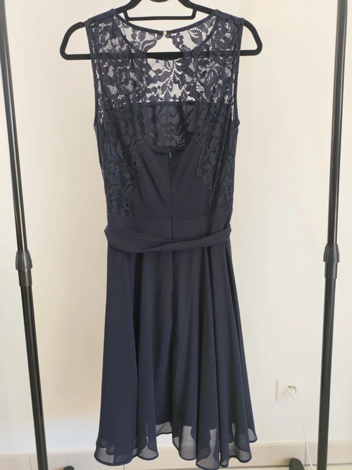 Esprit robe dentelle marine XL - photo numéro 3