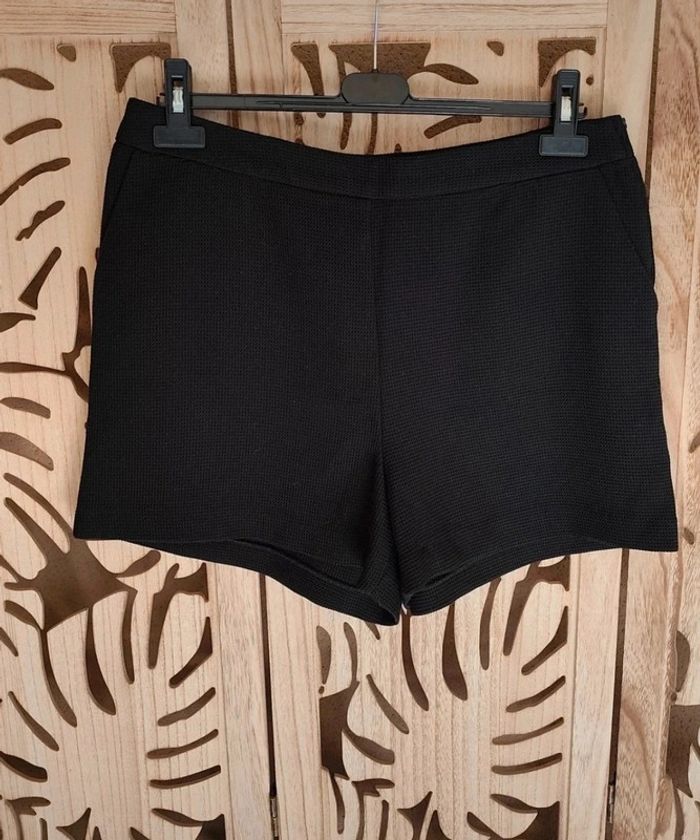 Short noir nid d'abeille - Taille 44 Promod - photo numéro 6