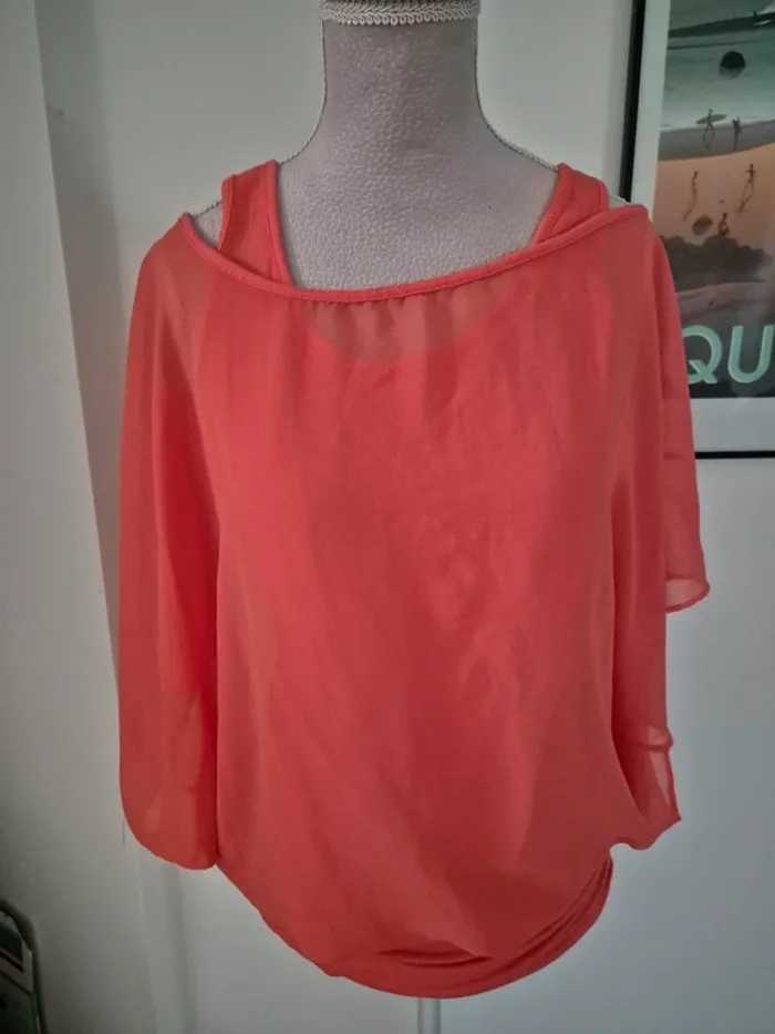 Tshirt double Mel Rose - photo numéro 2