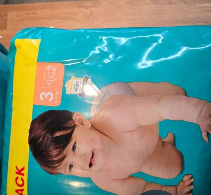 Lot 2 sac pampers couches taille 3 6-10KG 2x 124= 248couches - photo numéro 2