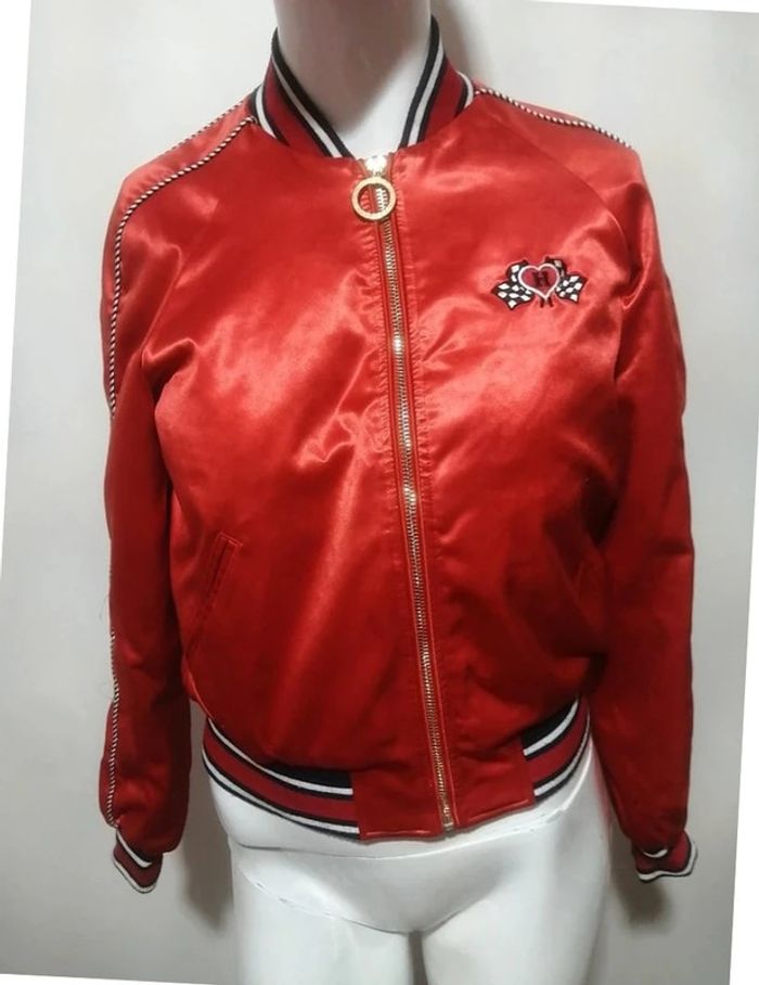 Blousons aviateur Tommy Hilfiger rouge taille XS