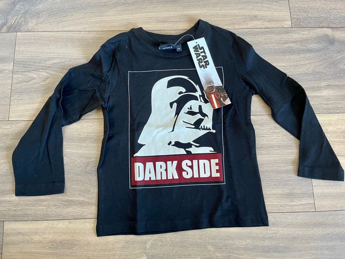 T-shirt ML Star Wars noir 4 ans