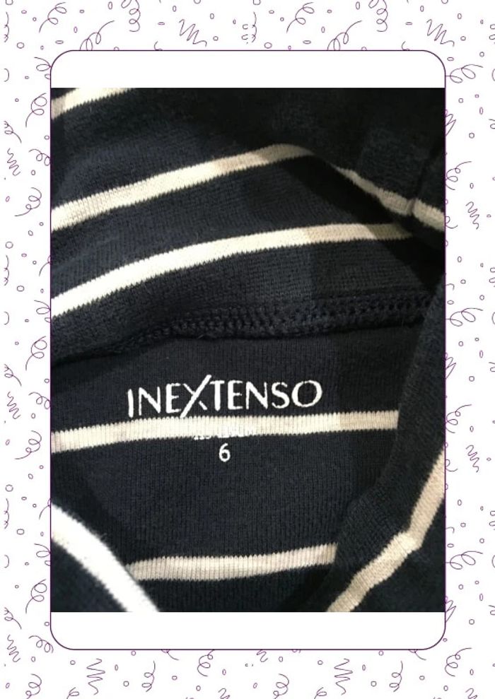 T-shirt col roulé marine in extenso - photo numéro 3