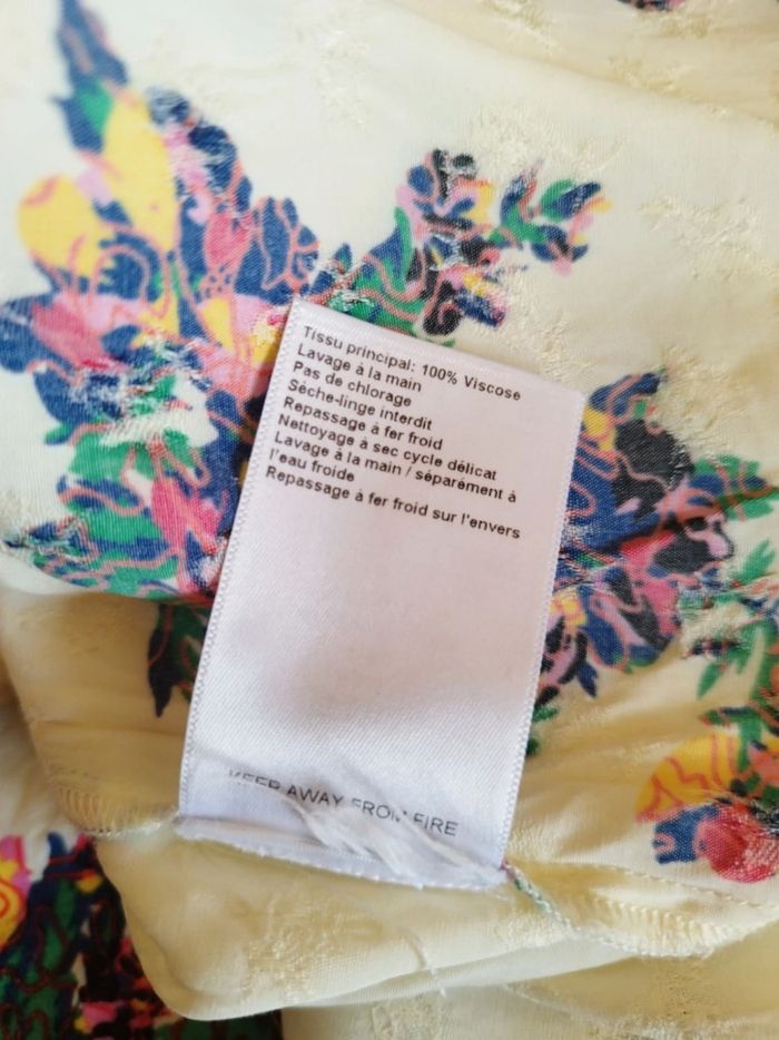 Chemise blanche fleurie Ba&sh vintage S/36 - photo numéro 10